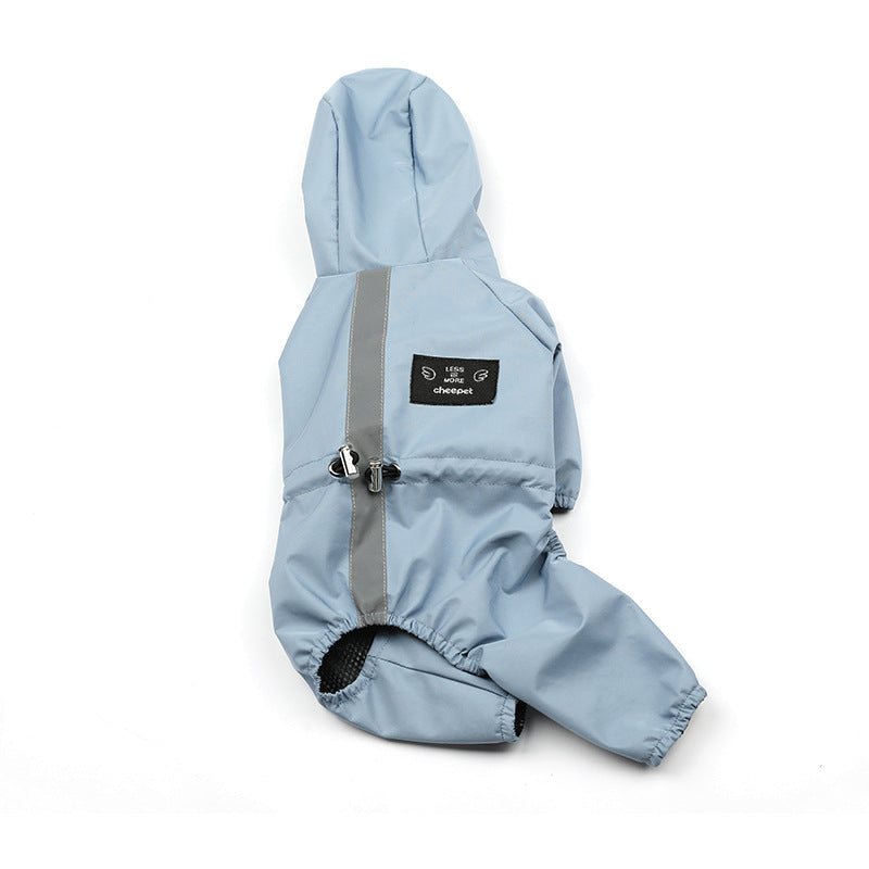 RainyPaws Full-Body Reflective Dog Rain Suit