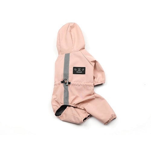 RainyPaws Full-Body Reflective Dog Rain Suit